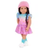 Our Generation Lovely Hearts Pink Hat & Gradient Dress Outfit For 18" Dolls
