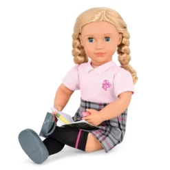 Our Generation Hally With Storybook & Accessories 18" Posable School Doll -Cyte Doll Toys GUEST 0c090631 a50f 4e1b be30 024423d5e057