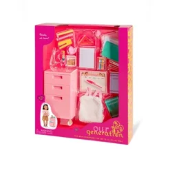 Our Generation Ready, Set, Learn! School Supplies & Rolling Cabinet Accessory Set For 18'' Dolls -Cyte Doll Toys GUEST 0dafb05a f21e 459c a081 fe76075bbea7