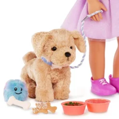 Our Generation Puppy Care & Play Set Pet Bed Accessories For 18" Dolls: Includes Leash, Toothbrush, Collar, 11-Piece Set -Cyte Doll Toys GUEST 0e1b5d80 69e7 4d7a 822d 7b3126357eed