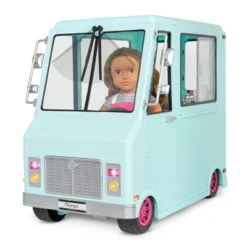 Our Generation Sweet Stop Ice Cream Truck With Electronics For 18" Dolls - Light Blue -Cyte Doll Toys GUEST 150613b4 5998 4031 975f 72a276a681af