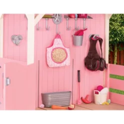 Our Generation Horse Barn Playset For 18" Dolls - Saddle Up Stables - Pink -Cyte Doll Toys GUEST 24b17ec7 0c9f 4502 859e 645fd279a892