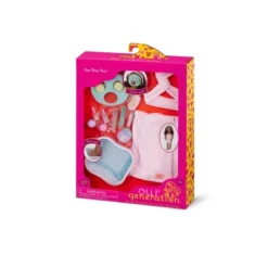 Our Generation Spa Day Fun Foot Bath & Face Mask Accessory Set For 18" Dolls: Includes Headband, Nail File, Nail Polish -Cyte Doll Toys GUEST 28e6e6d6 38e1 441a 8541 1e3ed9dc1bf0