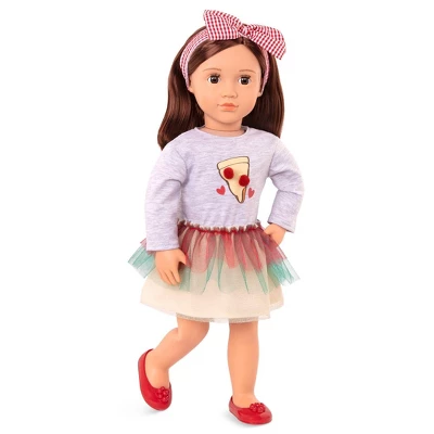 Our Generation Posable 18" Pizza Chef Doll With Storybook - Francesca 3 Our Generation Posable 18" Pizza Chef Doll With Storybook - Francesca