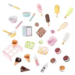 Our Generation Two Scoops Ice Cream Cart Accessory Set For 18" Dolls -Cyte Doll Toys GUEST 46acbb7b 3733 420f a5df f687e6dd40bb