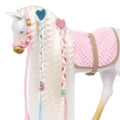 Our Generation 12" Hair Play Foal - Glitter & Hearts Andalusian Horse In White -Cyte Doll Toys GUEST 5172b0ab 6a90 4275 a144 a241cfebe3ce