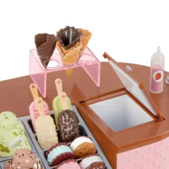 Our Generation Two Scoops Ice Cream Cart Accessory Set For 18" Dolls -Cyte Doll Toys GUEST 541490ee 3a88 4d82 aeea d6003ce25d54