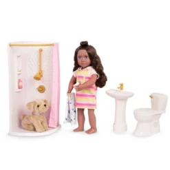 Our Generation Sweet Bathroom Accessory Set For 18" Dolls