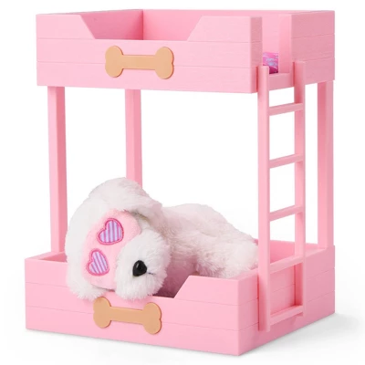 Our Generation Puppy Dreams Pink Bunk Bed With Pet Dog Plush Dollhouse Set: Fits 18" Dolls, Includes 11 Doll Accessories 5 Our Generation Puppy Dreams Pink Bunk Bed With Pet Dog Plush Dollhouse Set: Fits 18" Dolls, Includes 11 Doll Accessories - Image 3