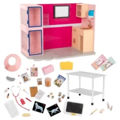 Our Generation Healthy Paws Vet Clinic Playset In Pink With Electronics For 18" Dolls -Cyte Doll Toys GUEST 681b0e30 d78d 4e33 aed8 da5736e8e3a2