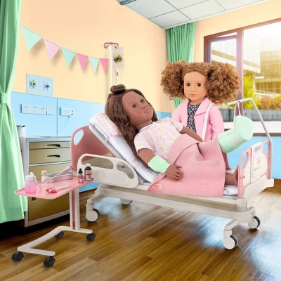 Our Generation Adjustable Hospital Bed & Doctor Set For 18" Dolls - Get Well Bed 3 Our Generation Adjustable Hospital Bed & Doctor Set For 18" Dolls - Get Well Bed