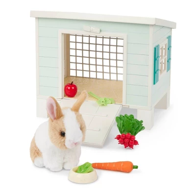 Our Generation Bunny Hutch House & Pet Rabbit Plush Accessory Set For 18'' Dolls 5 Our Generation Bunny Hutch House & Pet Rabbit Plush Accessory Set For 18'' Dolls - Image 3