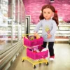 Our Generation Grocery Day Shopping Cart Pink & Yellow Accessory Set For 18" Dolls -Cyte Doll Toys GUEST 8281c1b0 0224 4481 bb5b 69c46fc7325e