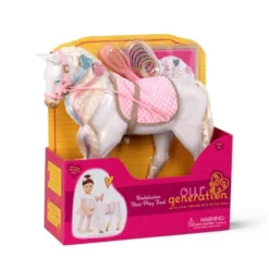 Our Generation 12" Hair Play Foal - Glitter & Hearts Andalusian Horse In White -Cyte Doll Toys GUEST 8c81c0ce ab55 493c a4ae ea1476fc52c1