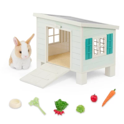 Our Generation Bunny Hutch House & Pet Rabbit Plush Accessory Set For 18'' Dolls 7 Our Generation Bunny Hutch House & Pet Rabbit Plush Accessory Set For 18'' Dolls - Image 5