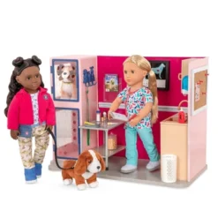 Our Generation Healthy Paws Vet Clinic Playset In Pink With Electronics For 18" Dolls -Cyte Doll Toys GUEST 9cc878af a1eb 435d ba12 800c1cd471d0