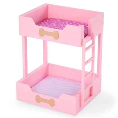 Our Generation Puppy Dreams Pink Bunk Bed With Pet Dog Plush Dollhouse Set: Fits 18" Dolls, Includes 11 Doll Accessories 7 Our Generation Puppy Dreams Pink Bunk Bed With Pet Dog Plush Dollhouse Set: Fits 18" Dolls, Includes 11 Doll Accessories - Image 5