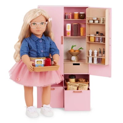 Our Generation Pretty Pantry Home Kitchen Furniture Set For 18" Dolls 5 Our Generation Pretty Pantry Home Kitchen Furniture Set For 18" Dolls - Image 3