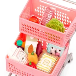 Our Generation Supermarket Play Pink Grocery Shopping Cart & Food Accessory Set For 18'' Dolls -Cyte Doll Toys GUEST a88b77b1 3111 4263 a728 cef09ff4e5e3