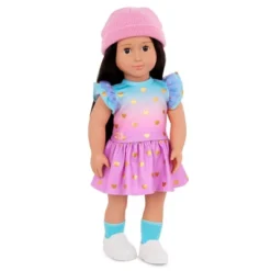 Our Generation Lovely Hearts Pink Hat & Gradient Dress Outfit For 18" Dolls -Cyte Doll Toys GUEST cbd454e5 d531 4d4f a79f 5669f771674d