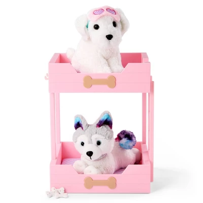Our Generation Puppy Dreams Pink Bunk Bed With Pet Dog Plush Dollhouse Set: Fits 18" Dolls, Includes 11 Doll Accessories 4 Our Generation Puppy Dreams Pink Bunk Bed With Pet Dog Plush Dollhouse Set: Fits 18" Dolls, Includes 11 Doll Accessories - Image 2