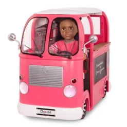 Our Generation Grill To Go Food Truck Playset With Electronics For 18" Dolls - Pink -Cyte Doll Toys GUEST d0367892 dd80 4d6a 94f1 1c534f8ca797