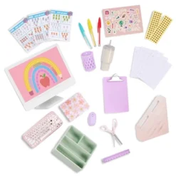 Our Generation Class In Session Teacher's School Desk & Chair Set With Supplies Accessories For 18" Dolls -Cyte Doll Toys GUEST d2a742c3 9b78 4d85 8997 3fafe84ac9d3