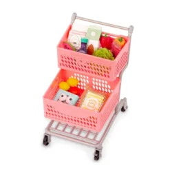 Our Generation Supermarket Play Pink Grocery Shopping Cart & Food Accessory Set For 18'' Dolls -Cyte Doll Toys GUEST d41416b0 ba5a 48b8 ba87 ac8a9e587619