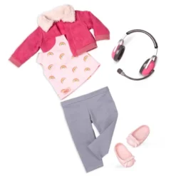 Our Generation 18" Posable Travel Doll With Storybook - Aryal -Cyte Doll Toys GUEST d7ae75c0 03fc 4fbd 93cc 567d8affd50b