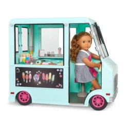 Our Generation Sweet Stop Ice Cream Truck With Electronics For 18" Dolls - Light Blue -Cyte Doll Toys GUEST d9aab0f0 633a 4daf 83e4 ba3e97d26dd8