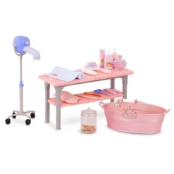 Our Generation Scrub & Style Pet Grooming Table Accessory Set For 18'' Dolls -Cyte Doll Toys GUEST f39228c6 3b0c 45cd b0a2 cc4a5bd2b639