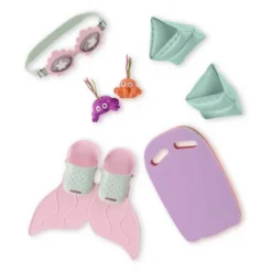 Our Generation Mermaid Tales Swim Fin And Accessories For 18" Dolls: 7-Piece Beach Set With Bath Accessories -Cyte Doll Toys GUEST f4558fef 7ef8 4ba9 929a 35dac6775369