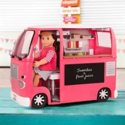 Our Generation Grill To Go Food Truck Playset With Electronics For 18" Dolls - Pink -Cyte Doll Toys GUEST f5951f39 b1de 407f b9f9 7069dd5983c8