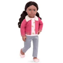 Our Generation 18" Posable Travel Doll With Storybook - Aryal -Cyte Doll Toys GUEST f67b74bd 8848 495c ac8e 1b77d2e9991c