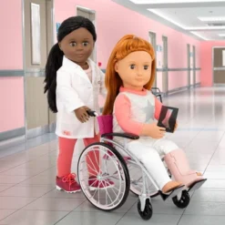 Our Generation Heals On Wheels - Wheelchair Accessory Set For 18" Posable Dolls